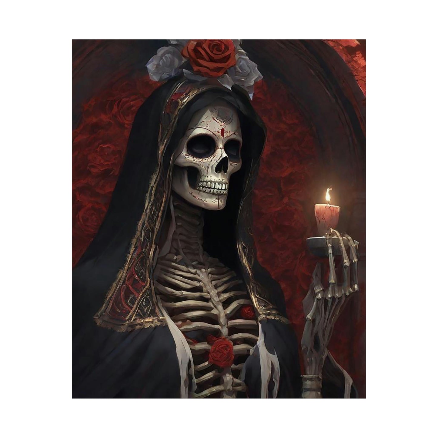 Santa Muerte Matte Vertical Posters