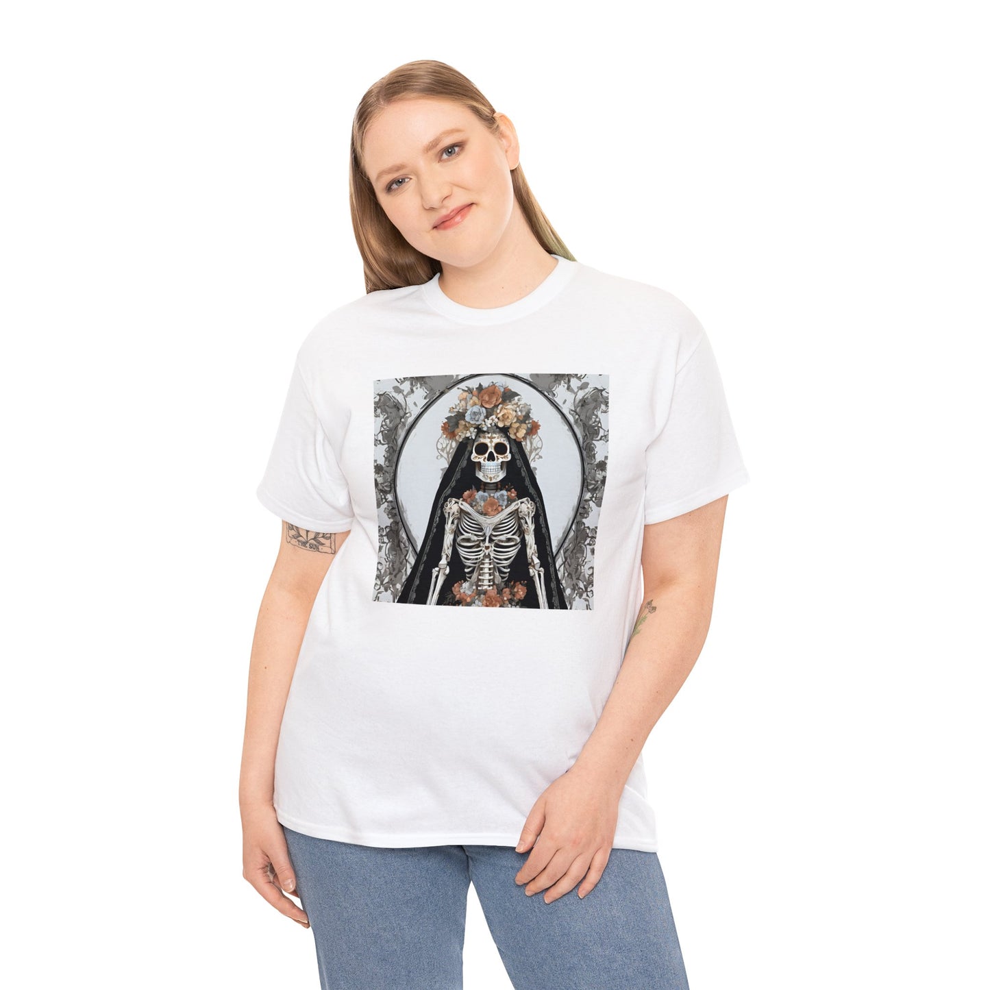 Santa Muerte Unisex Heavy Cotton Tee