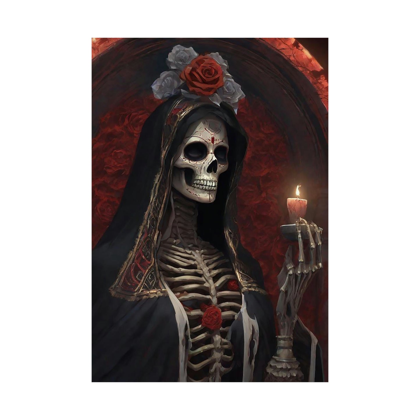 Santa Muerte Matte Vertical Posters