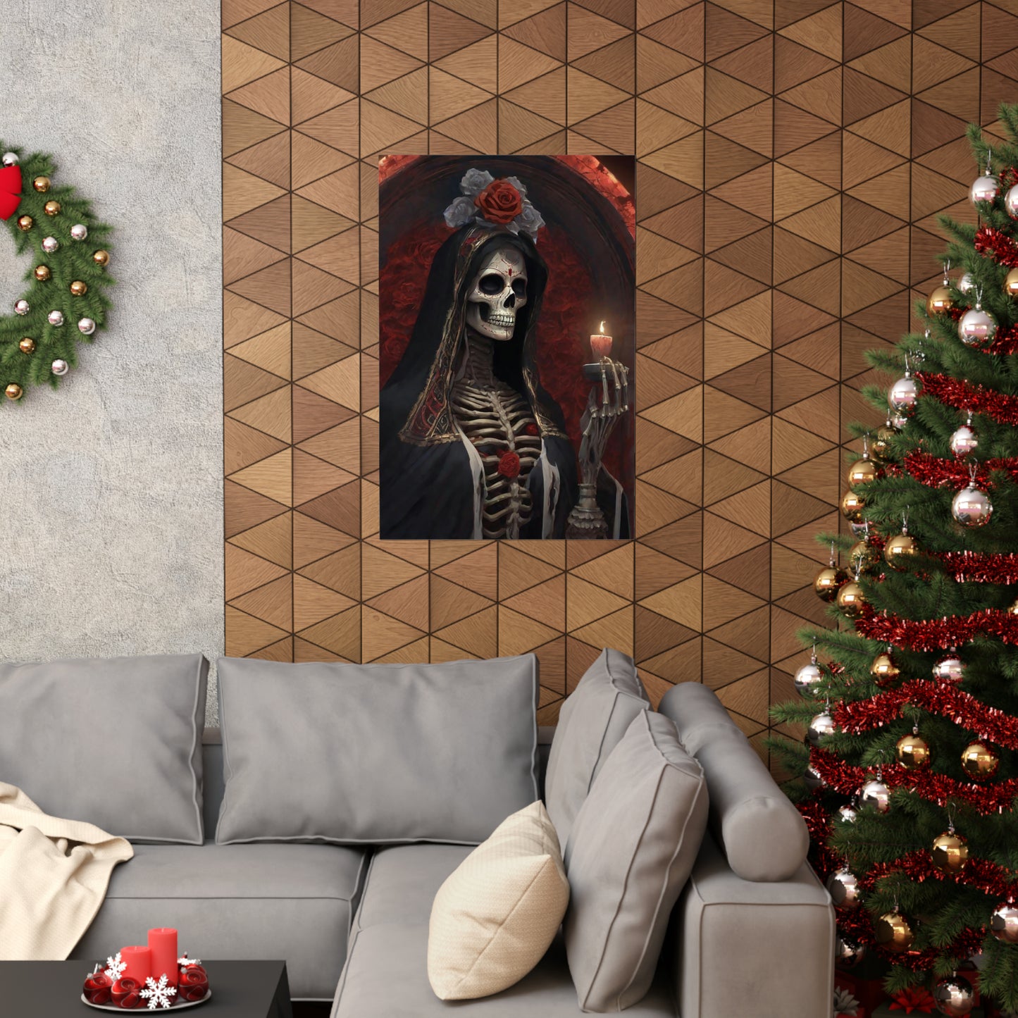 Santa Muerte Matte Vertical Posters