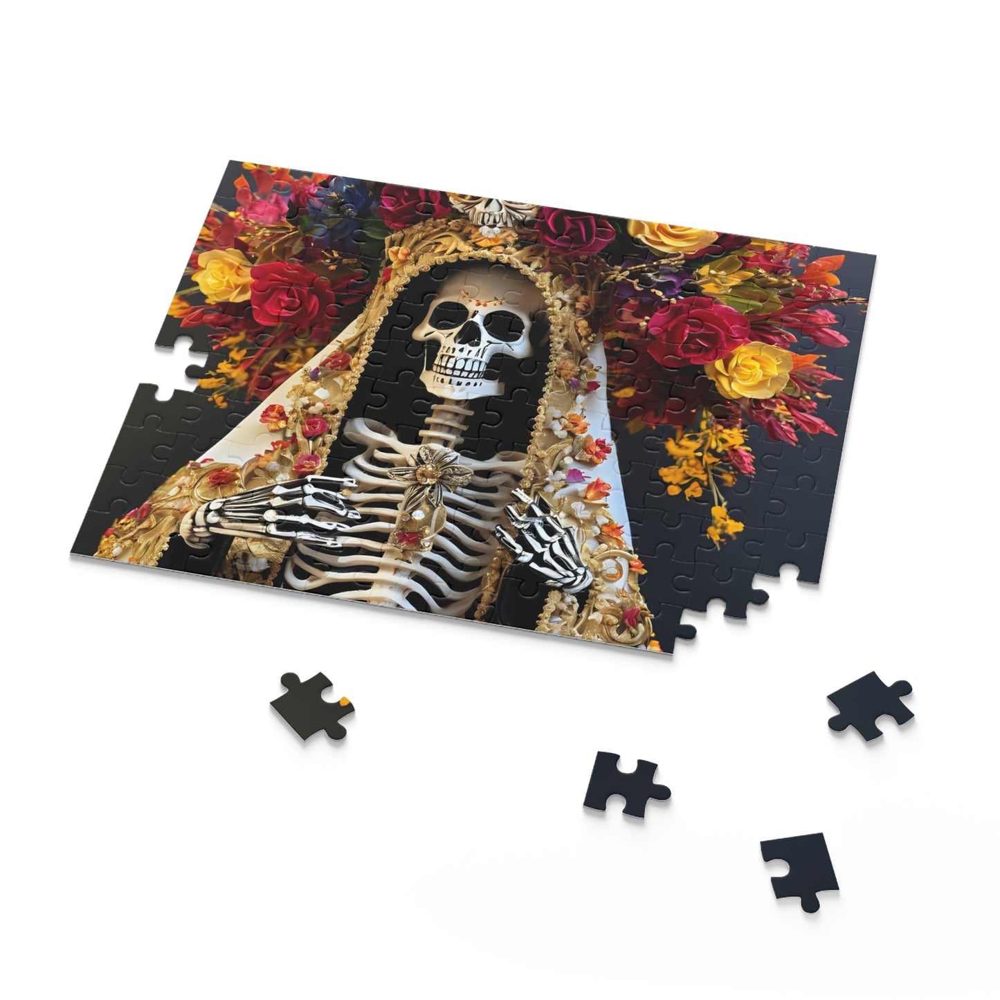 Opulent Mexican Folk Art, Santa Muerte Puzzle (120, 252, 500-Piece)