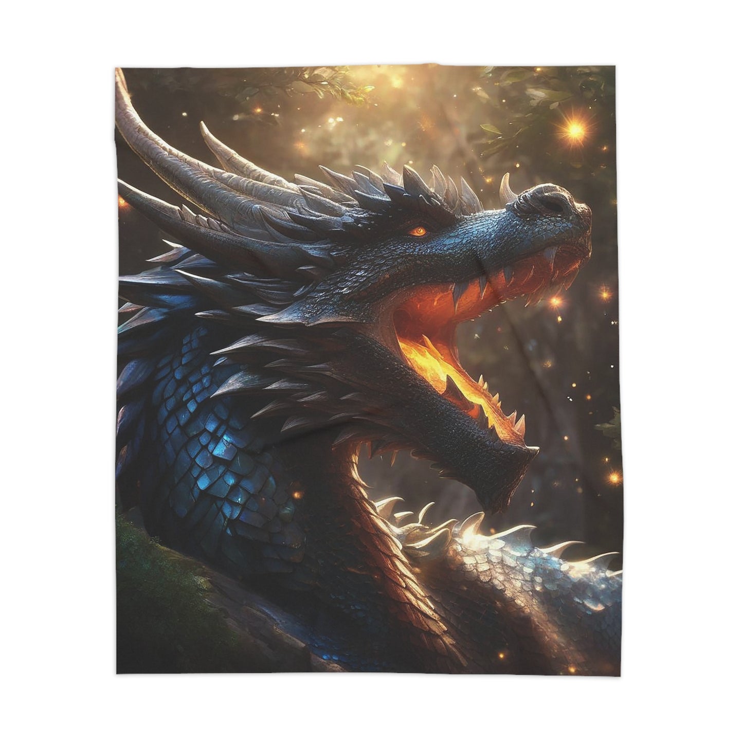 Cosmic Dragon Sherpa Blanket