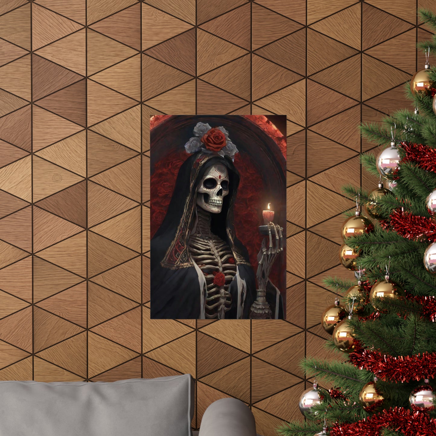 Santa Muerte Matte Vertical Posters