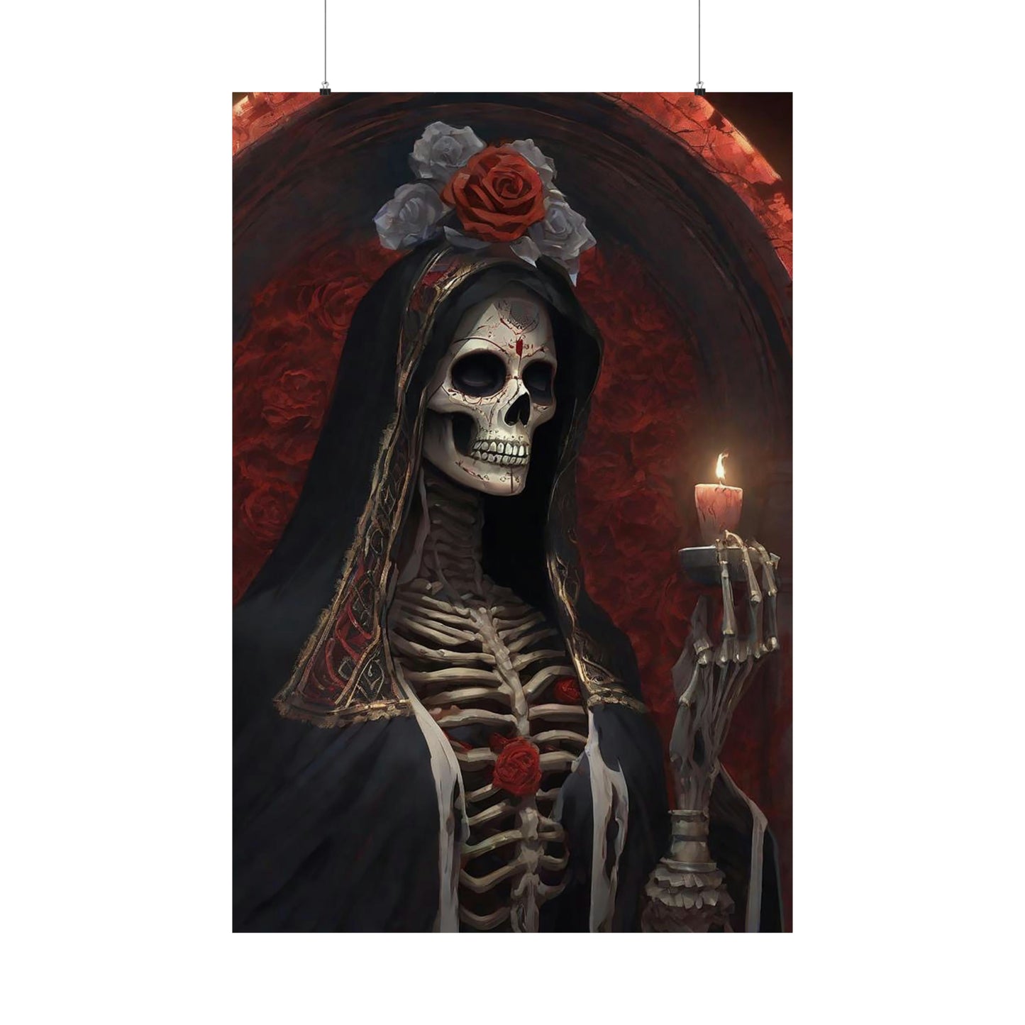 Santa Muerte Matte Vertical Posters