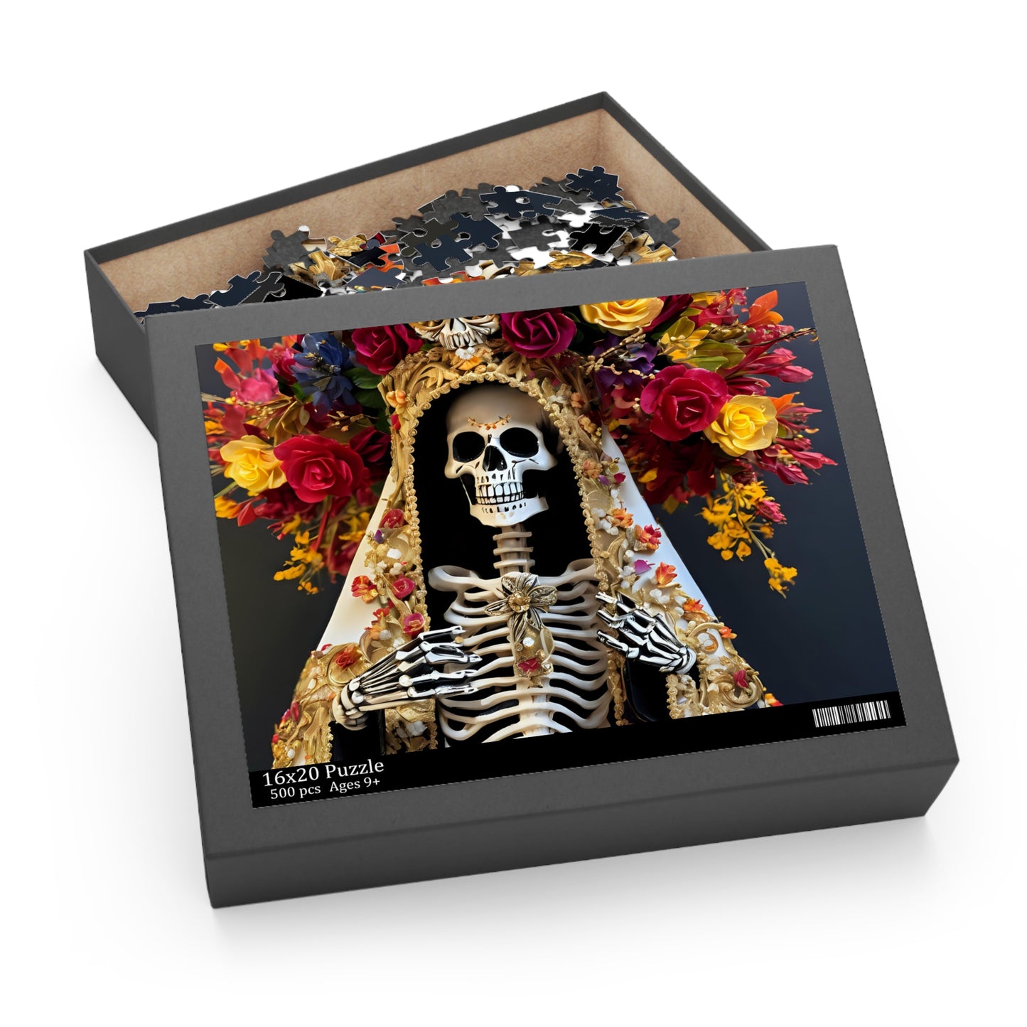 Opulent Mexican Folk Art, Santa Muerte Puzzle (120, 252, 500-Piece)