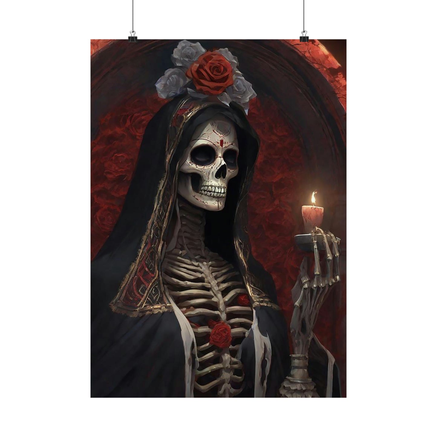 Santa Muerte Matte Vertical Posters