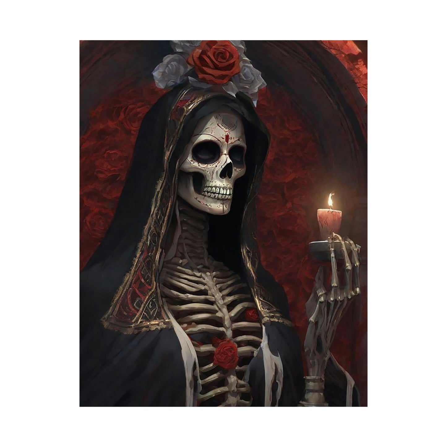 Santa Muerte Matte Vertical Posters