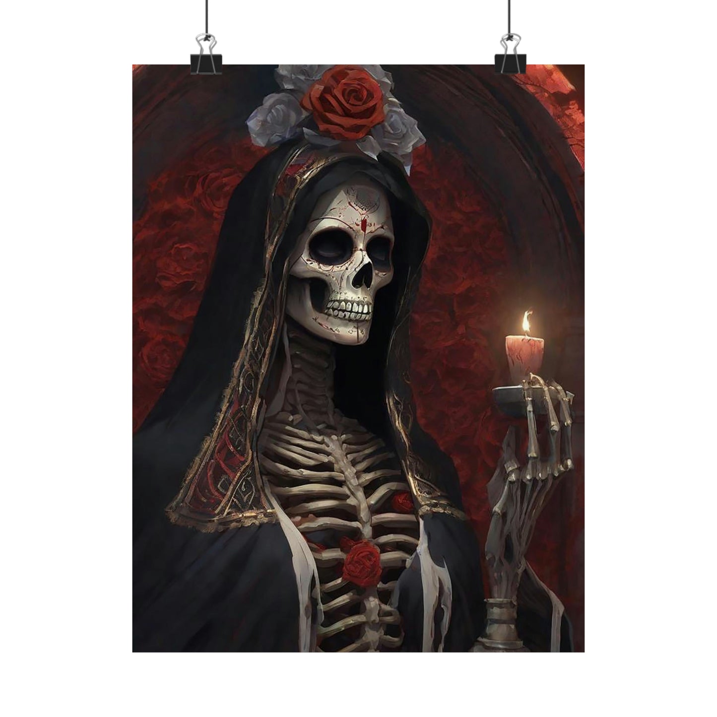 Santa Muerte Matte Vertical Posters