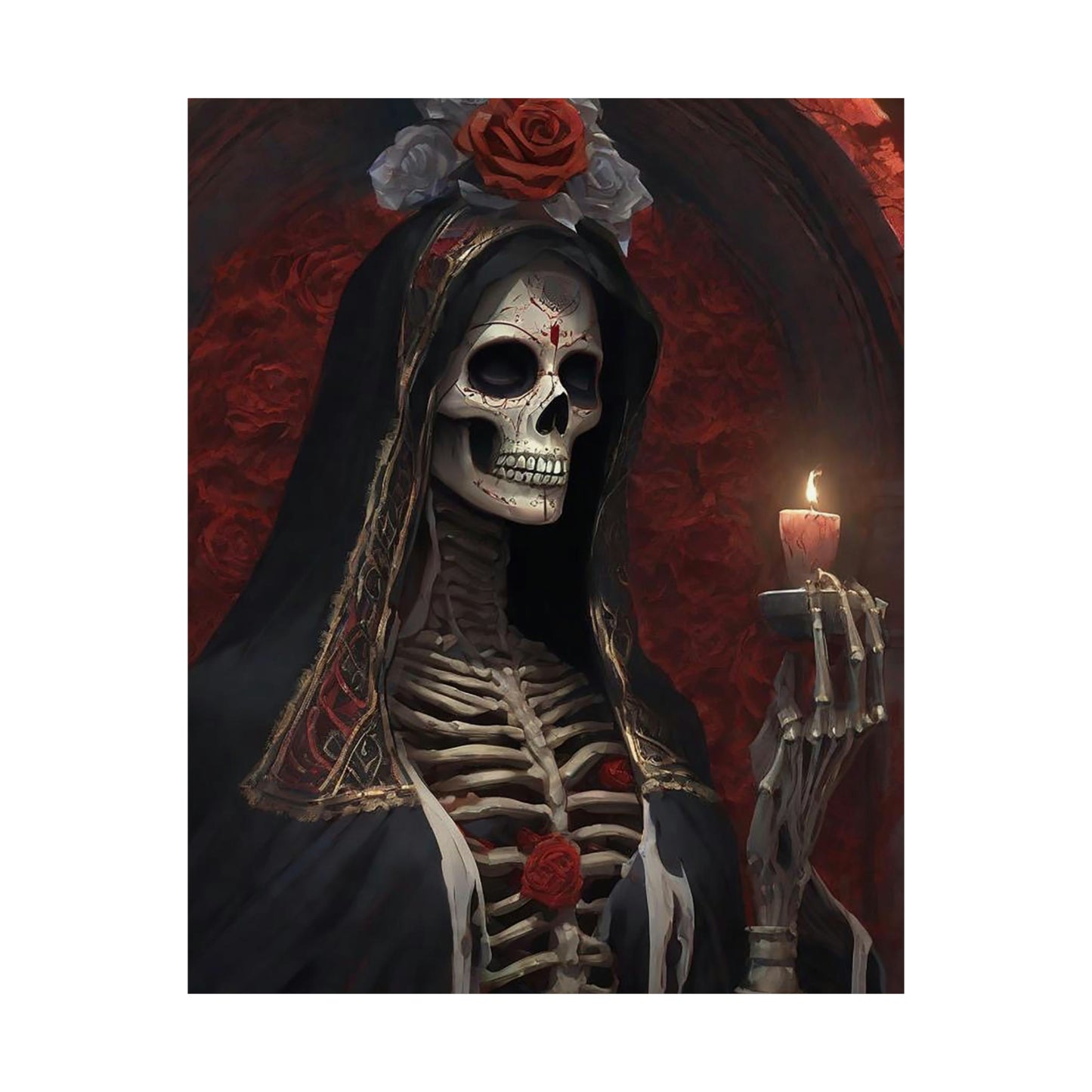 Santa Muerte Matte Vertical Posters