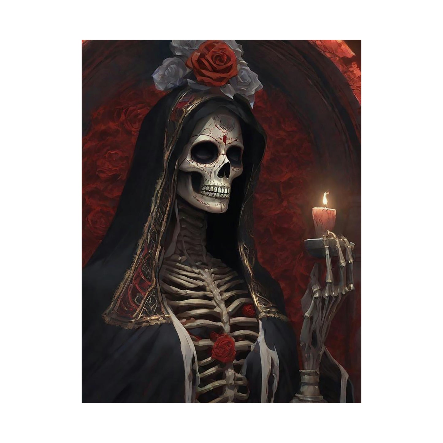 Santa Muerte Matte Vertical Posters
