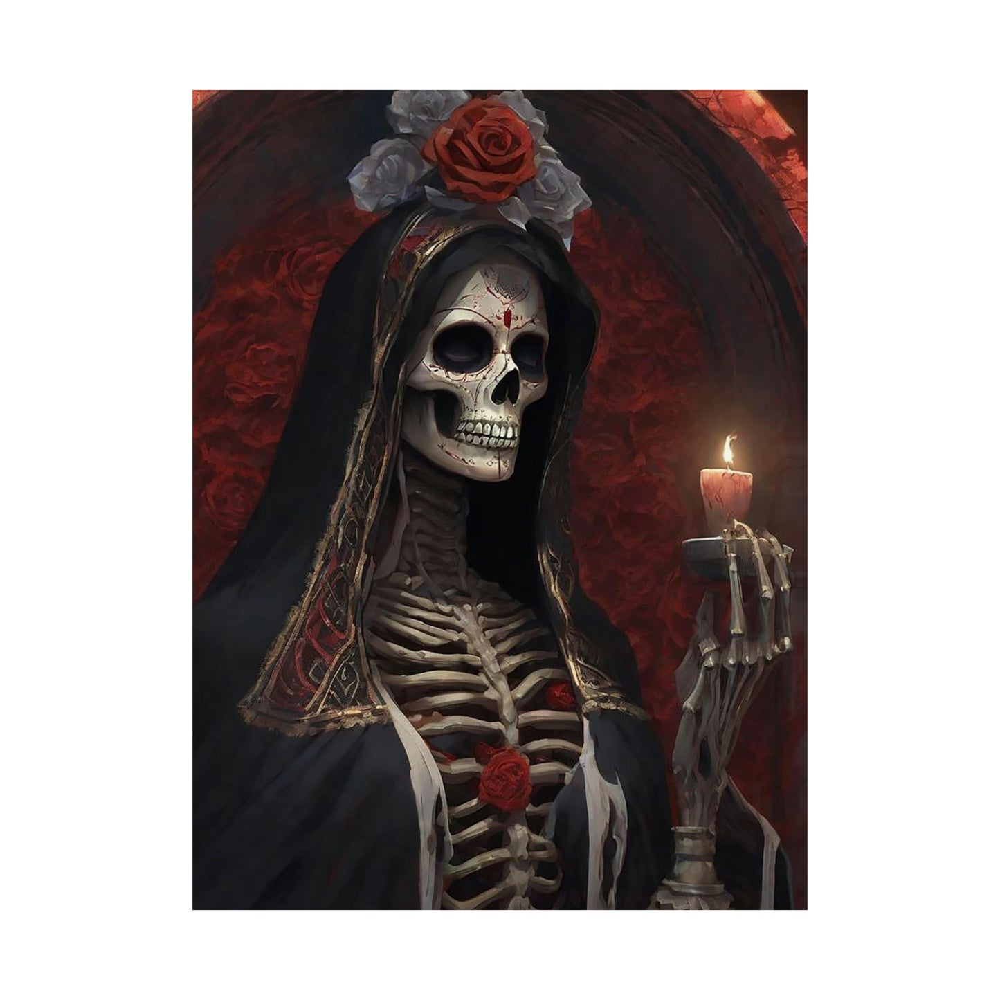 Santa Muerte Matte Vertical Posters