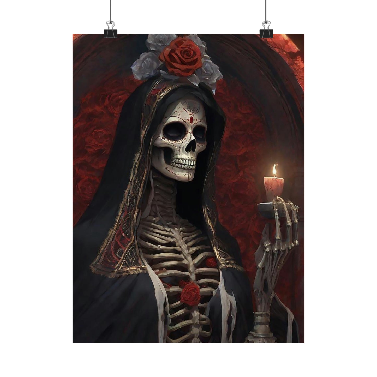 Santa Muerte Matte Vertical Posters