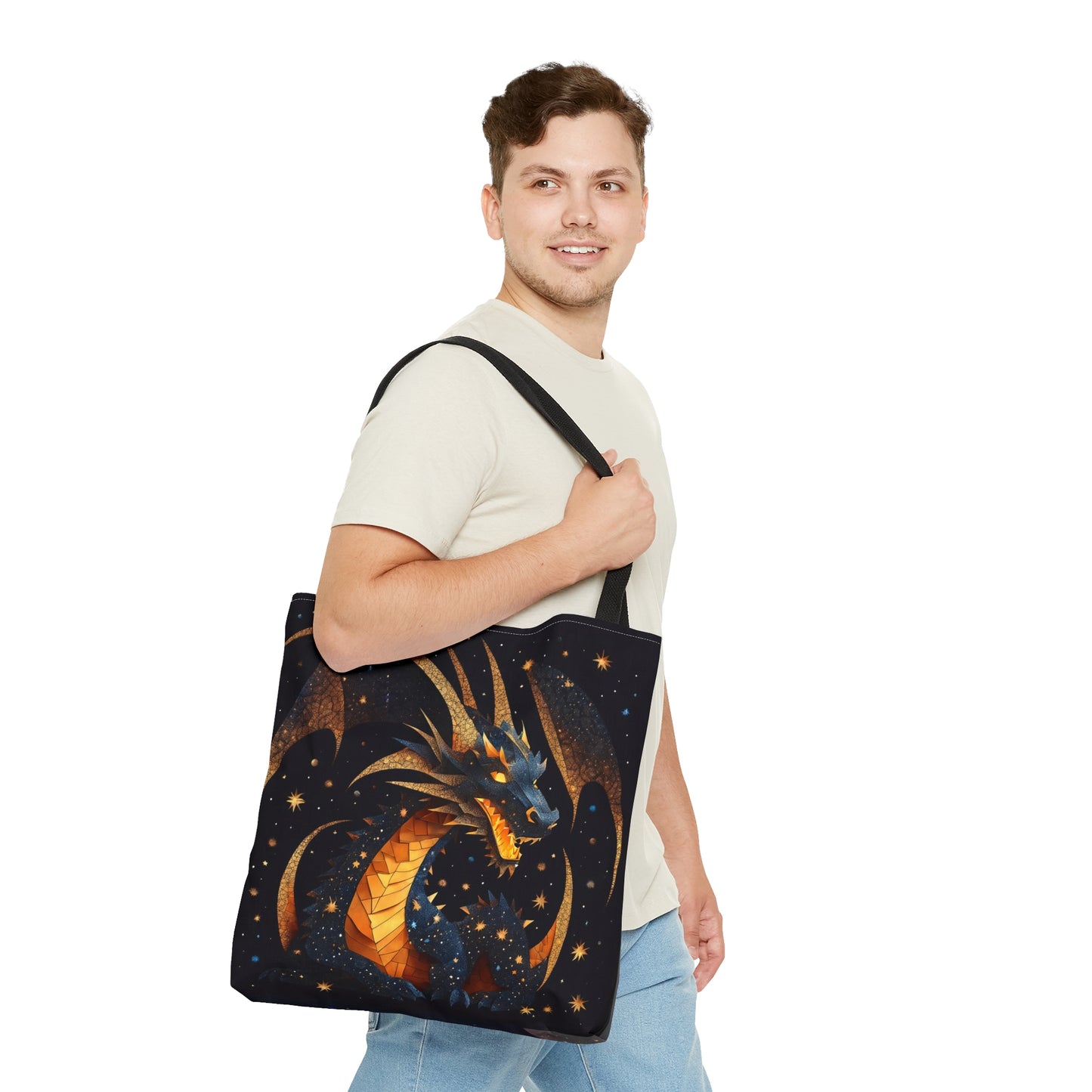 Cosmic Dragon Tote Bag (AOP)