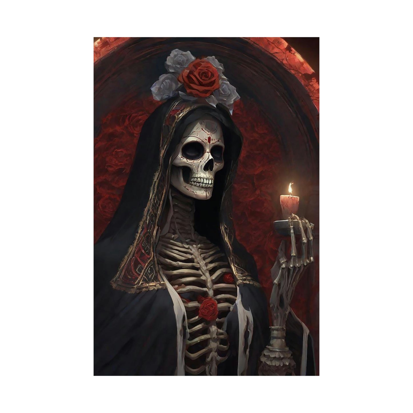 Santa Muerte Matte Vertical Posters