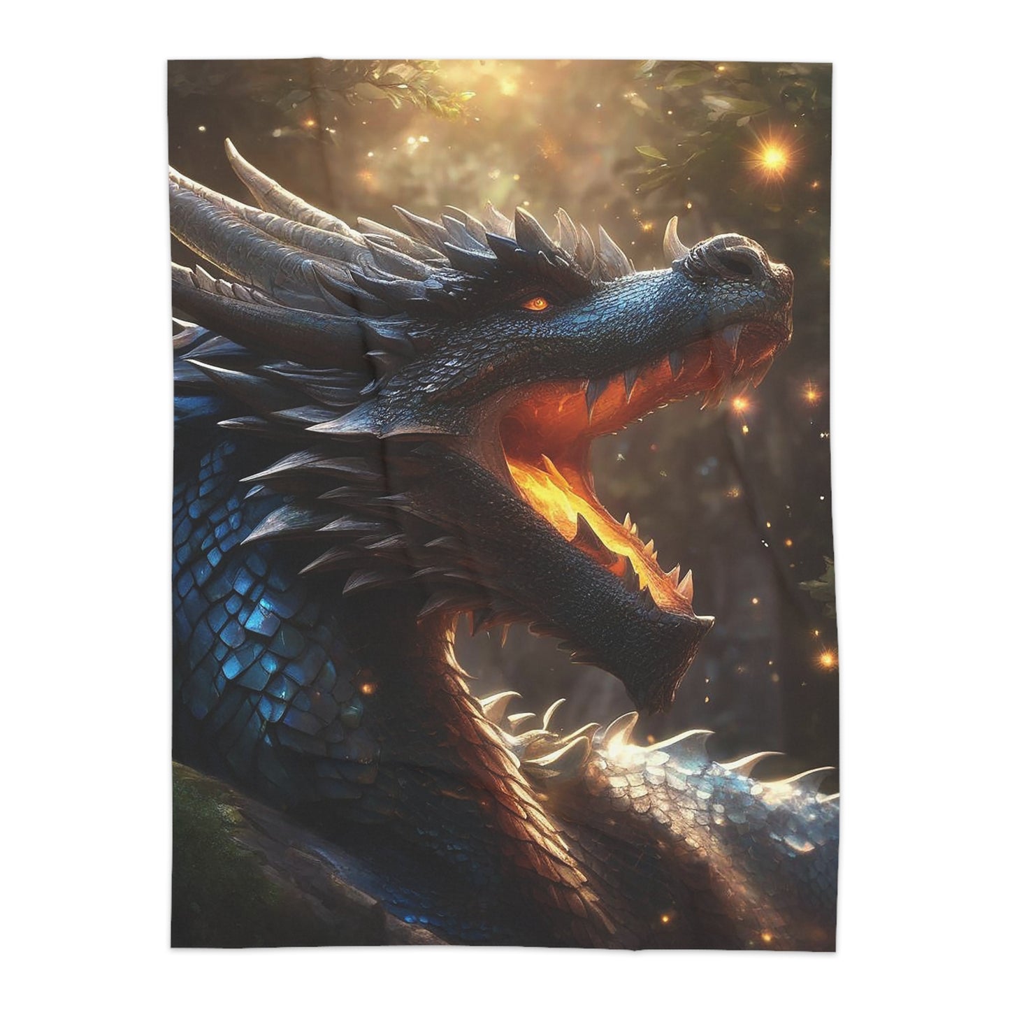 Cosmic Dragon Sherpa Blanket