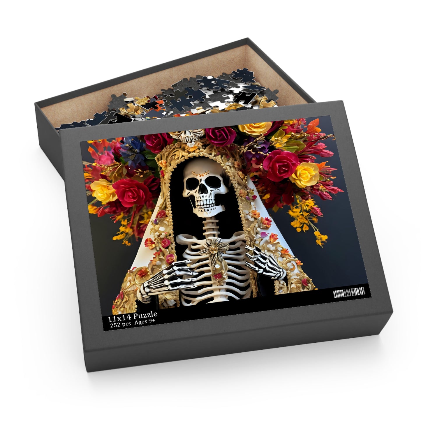 Opulent Mexican Folk Art, Santa Muerte Puzzle (120, 252, 500-Piece)