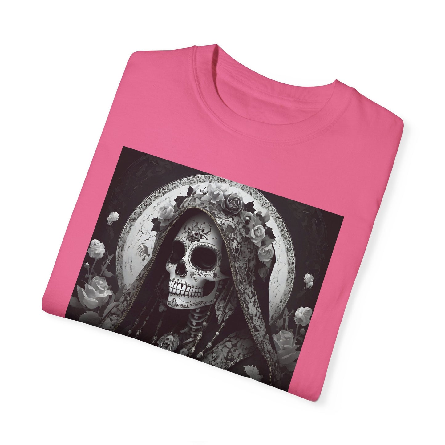 Santa Muerte Unisex Garment-Dyed T-shirt