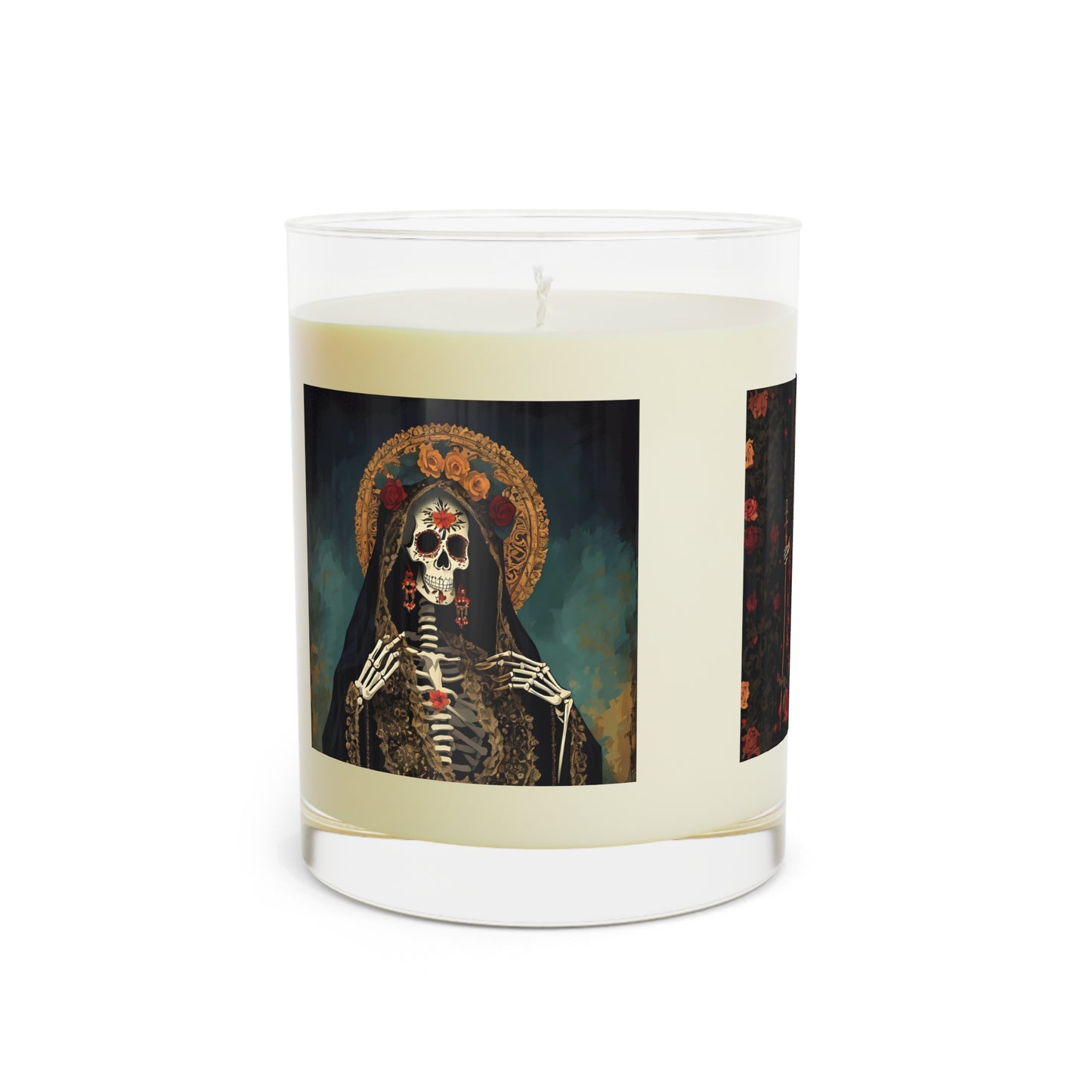 Santa Muerte Scented Candle - Full Glass, 11oz