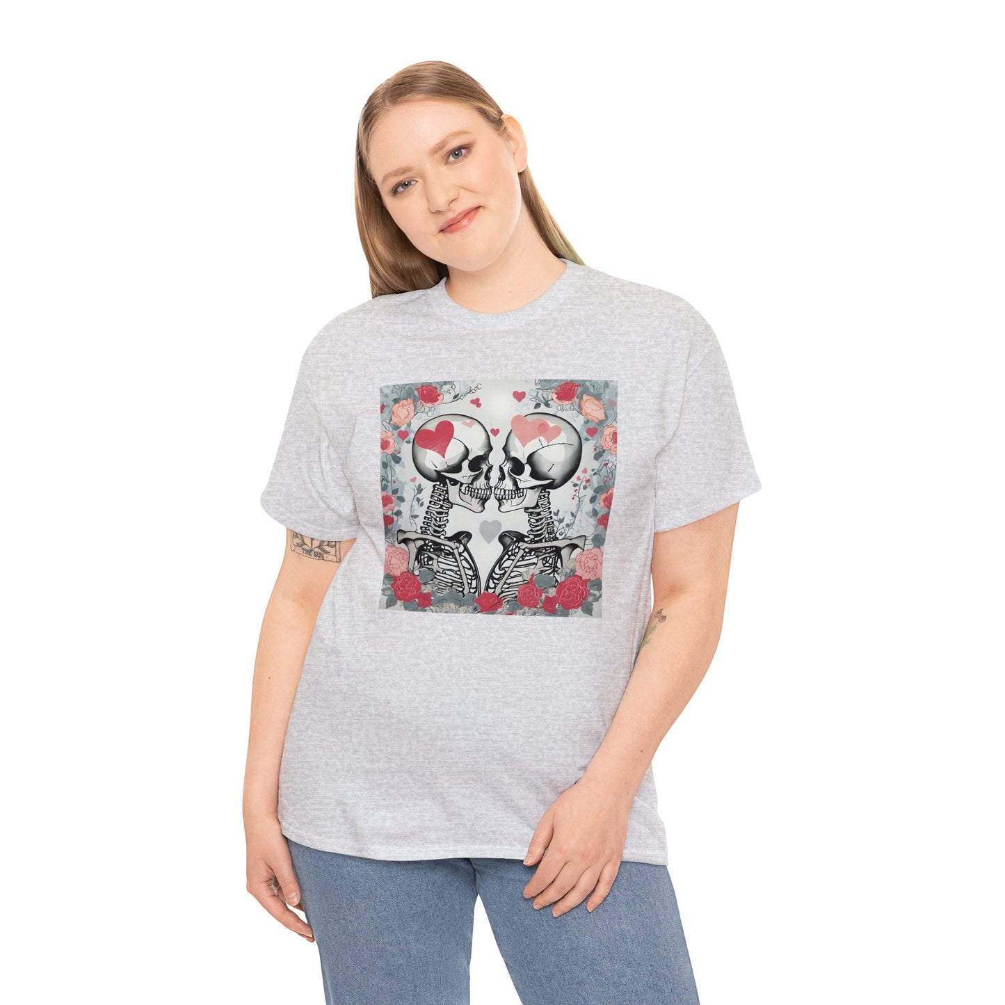 Eternal Love Skeletons Unisex Heavy Cotton Tee