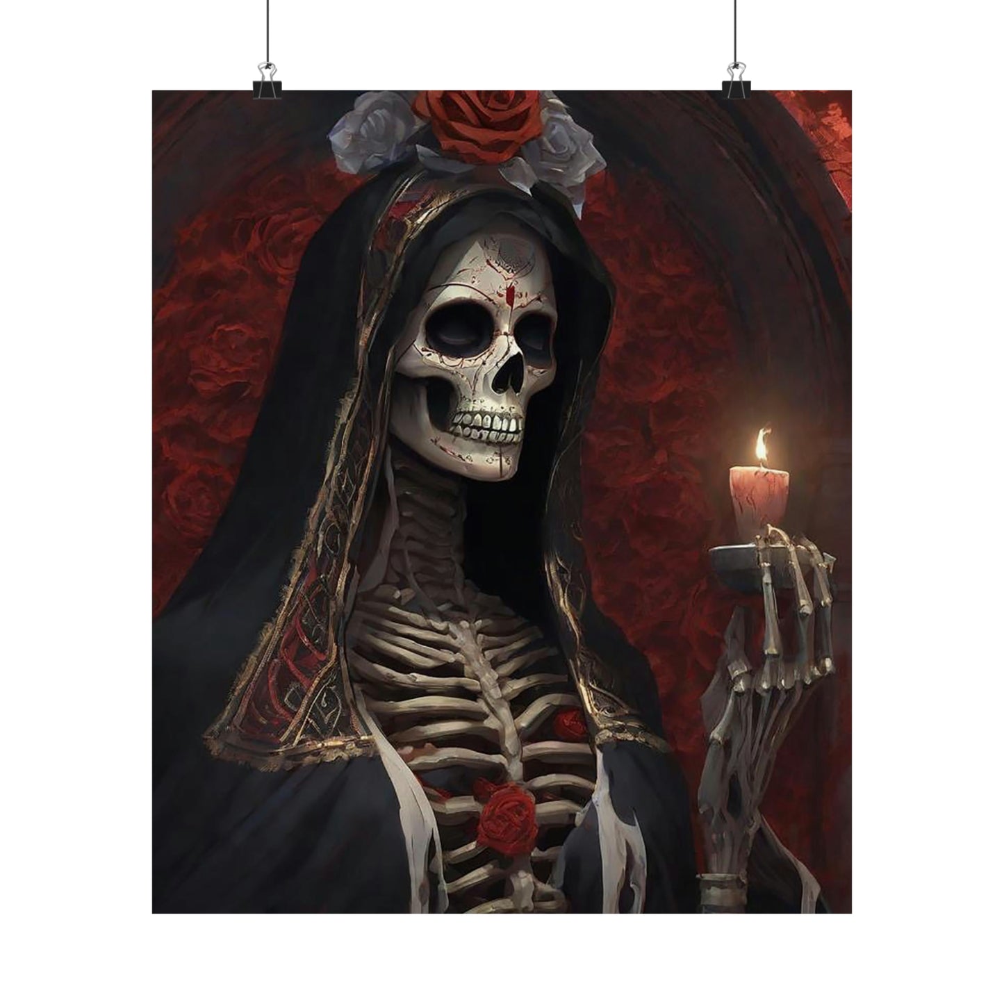 Santa Muerte Matte Vertical Posters