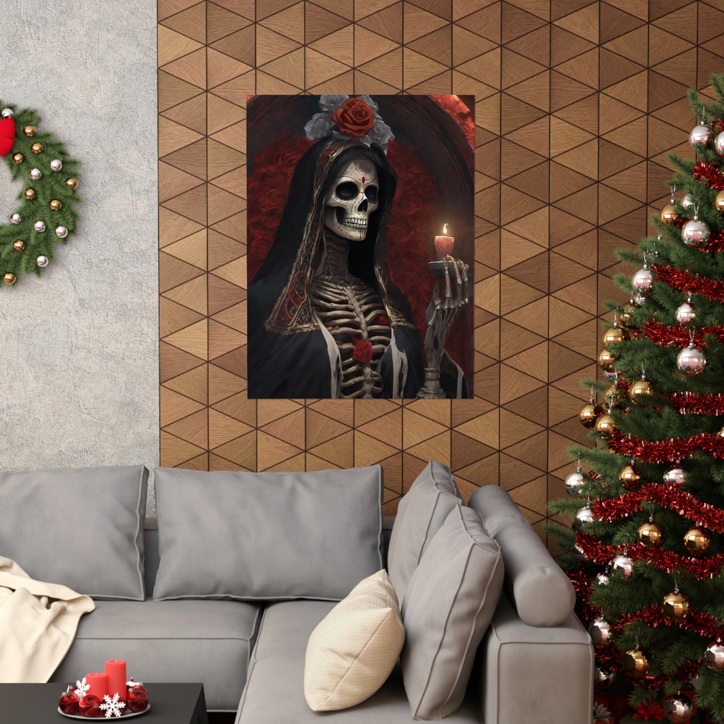 Santa Muerte Matte Vertical Posters