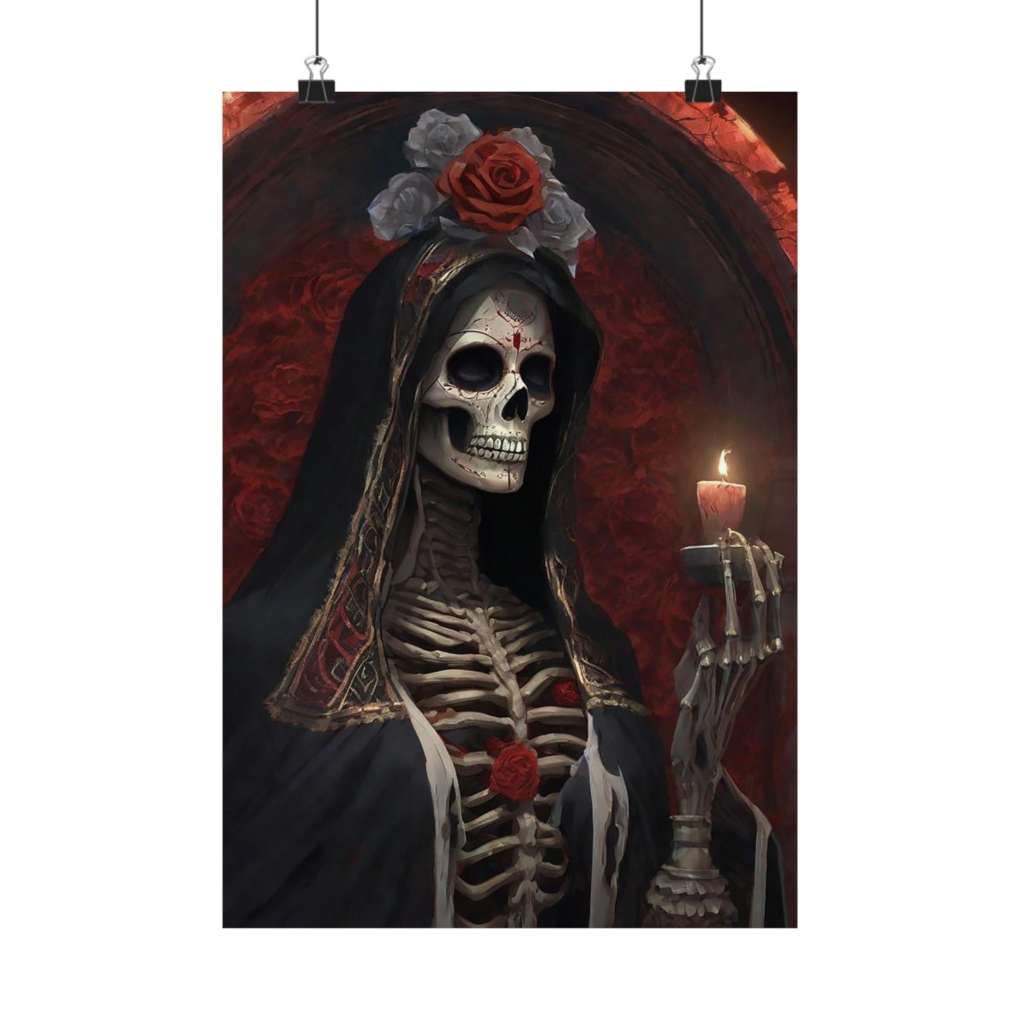 Santa Muerte Matte Vertical Posters