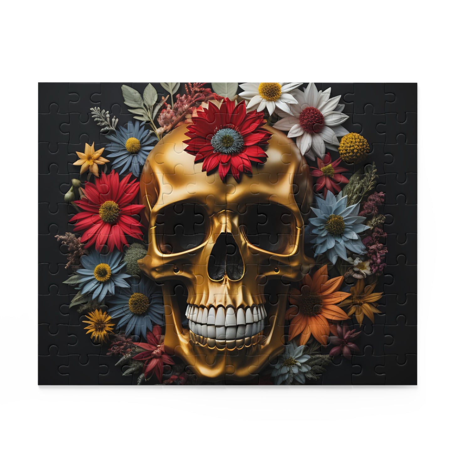 Flower Skull Puzzle (120, 252, 500-Piece)