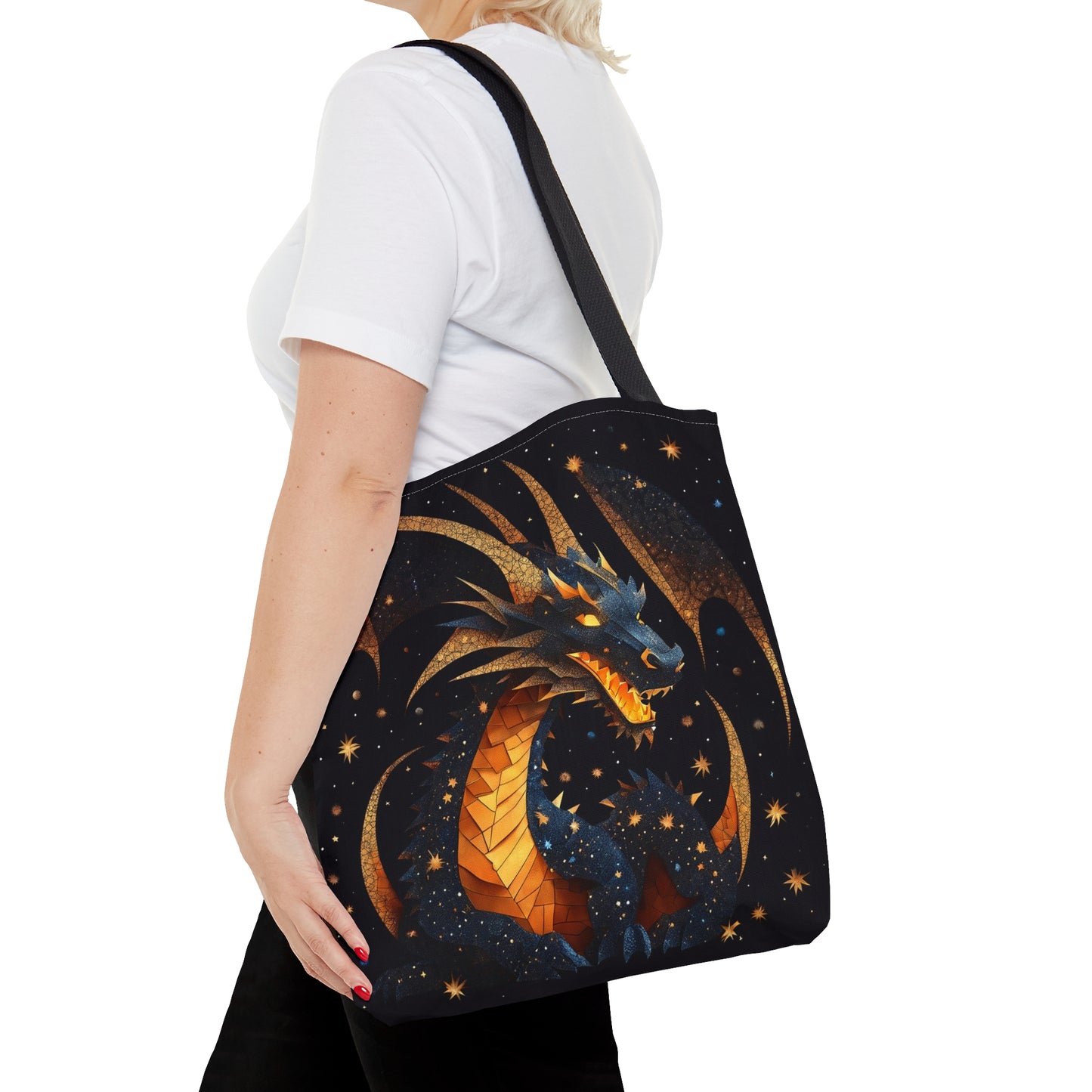 Cosmic Dragon Tote Bag (AOP)