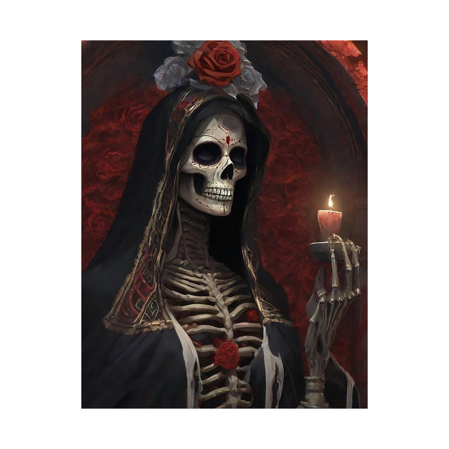 Santa Muerte Matte Vertical Posters
