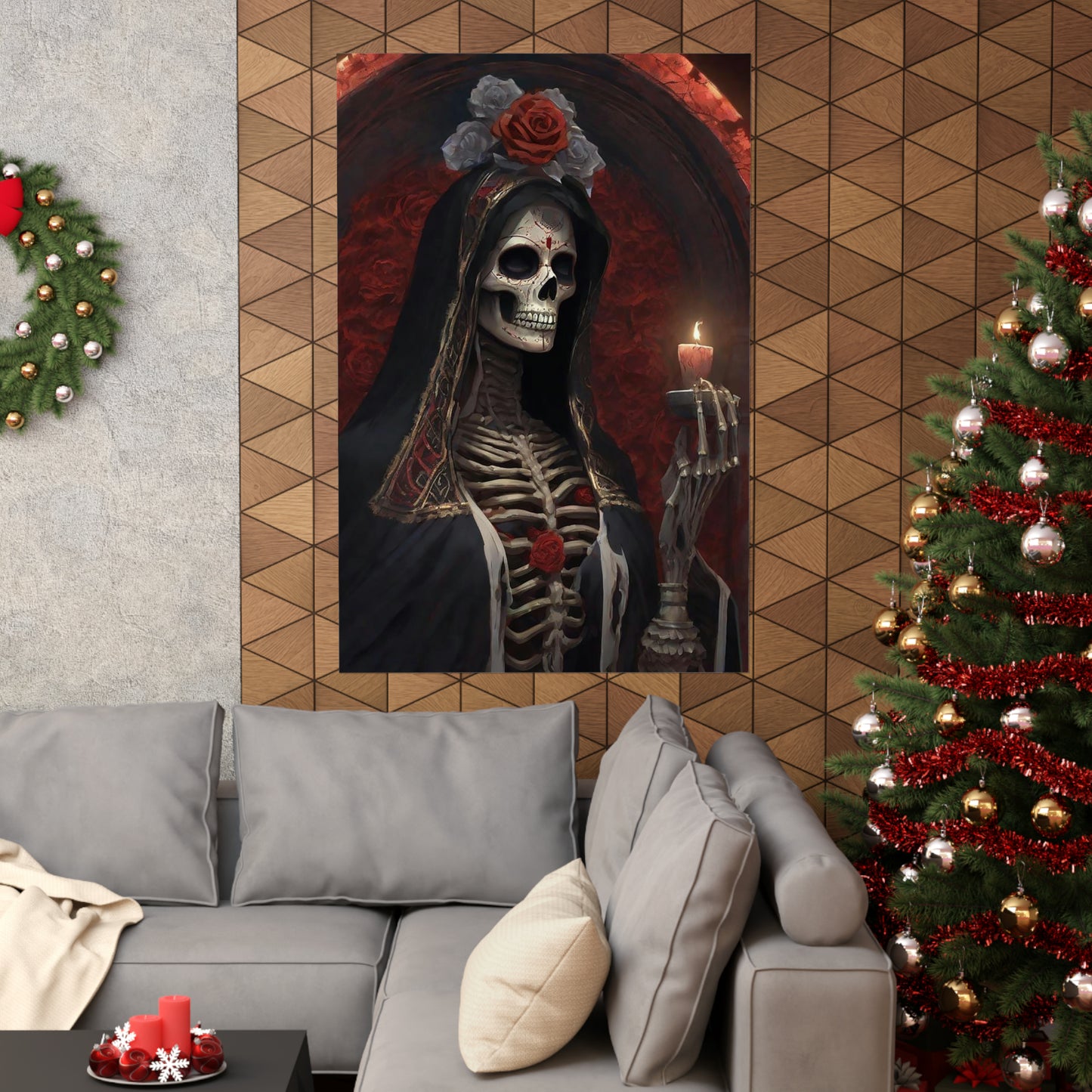 Santa Muerte Matte Vertical Posters