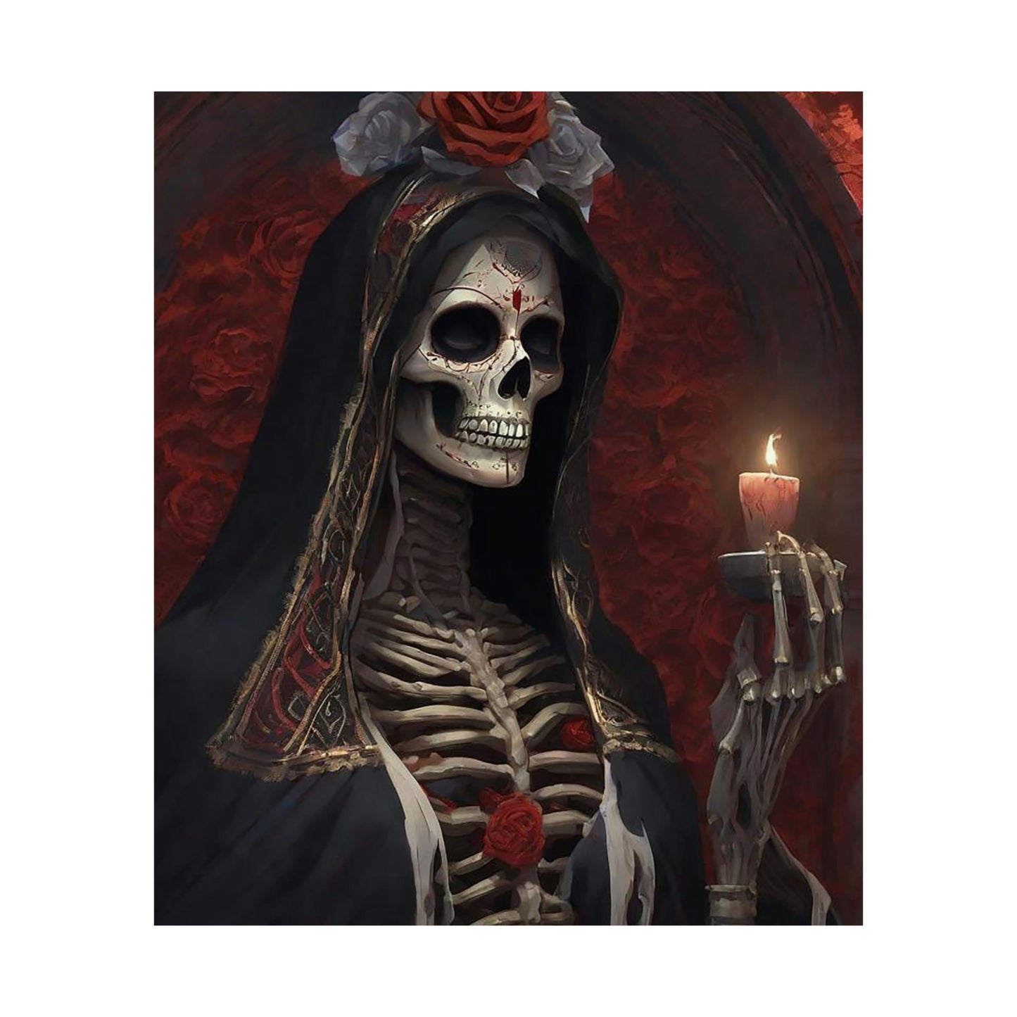 Santa Muerte Matte Vertical Posters