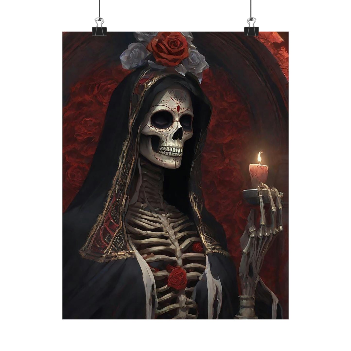 Santa Muerte Matte Vertical Posters