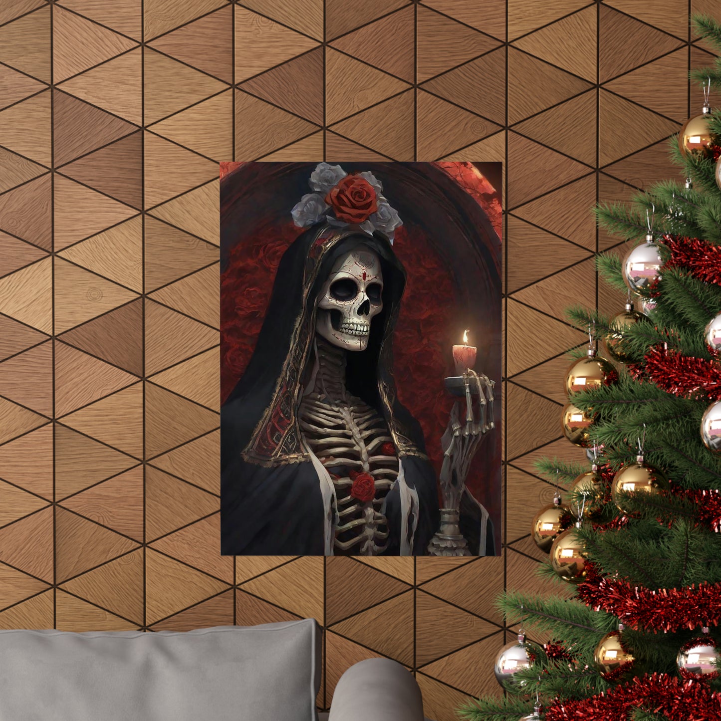 Santa Muerte Matte Vertical Posters