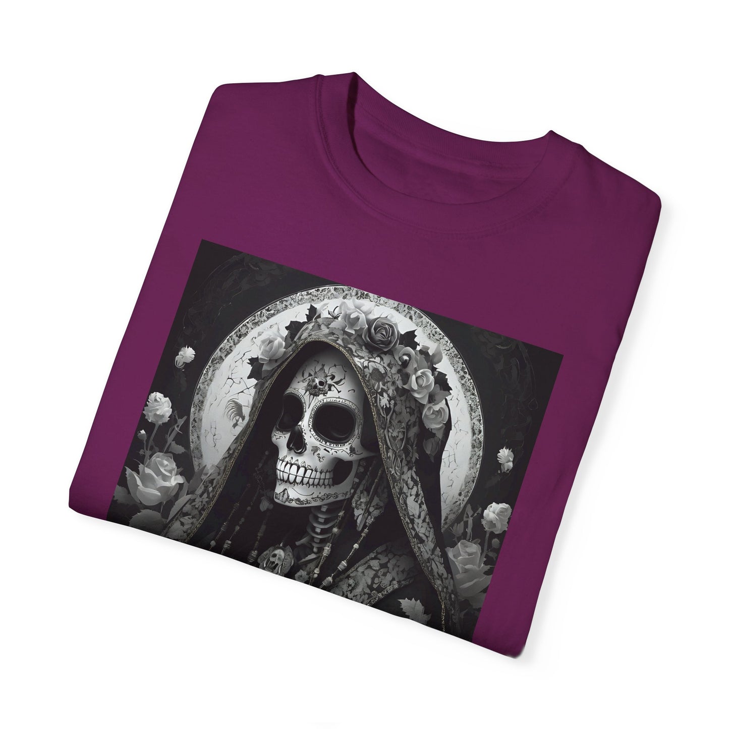Santa Muerte Unisex Garment-Dyed T-shirt