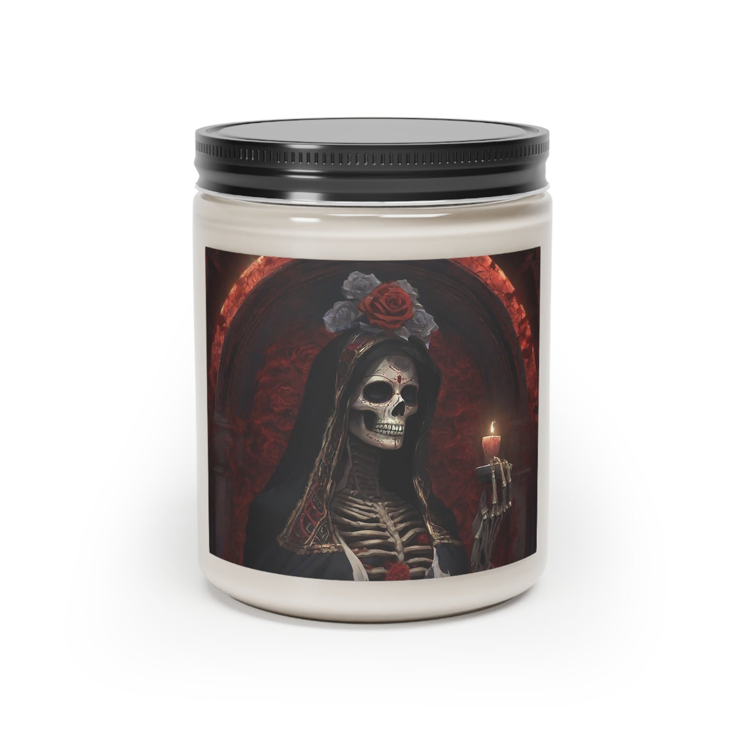Santa Muerte Coconut Wax Scented Candle, 9oz