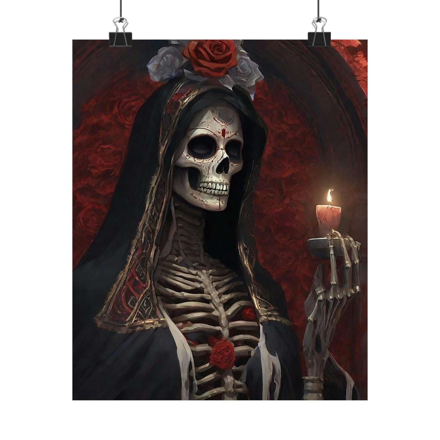 Santa Muerte Matte Vertical Posters
