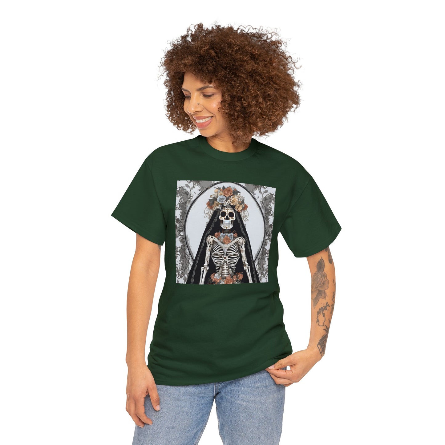 Santa Muerte Unisex Heavy Cotton Tee