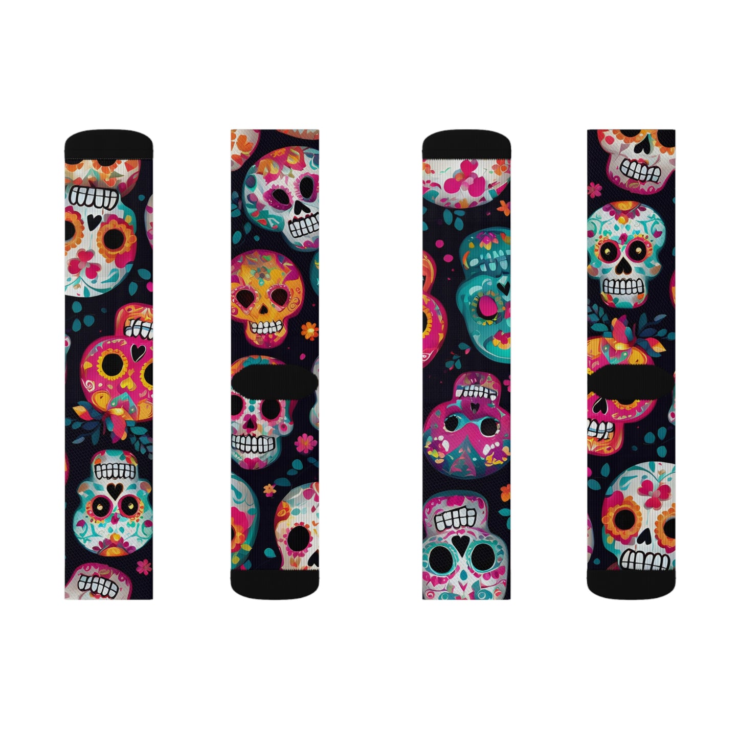 Sugar Skull Sublimation Socks