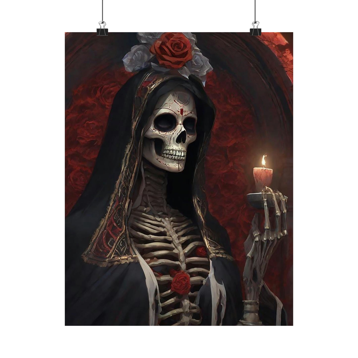 Santa Muerte Matte Vertical Posters