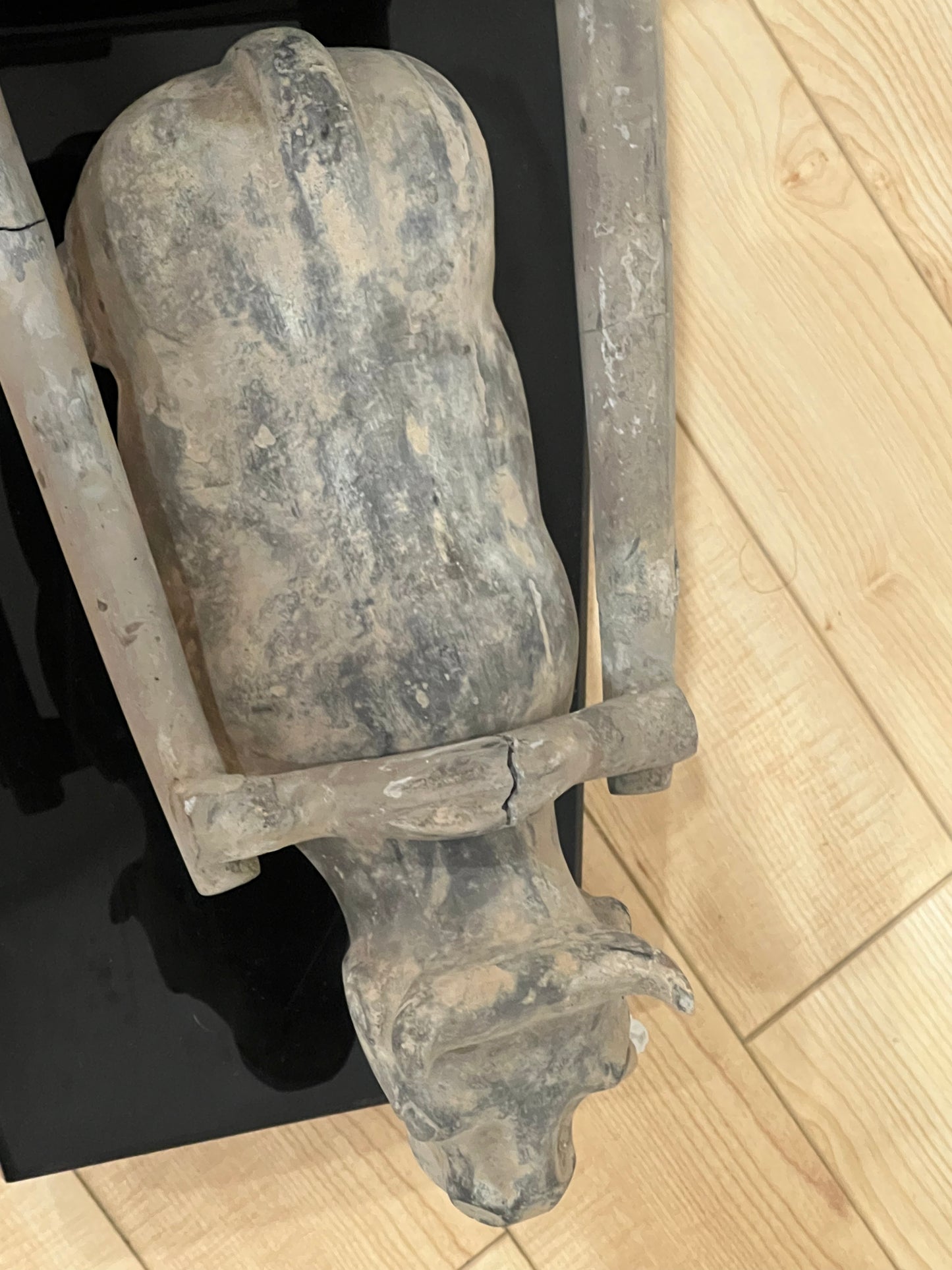 RARE HAN DYNASTY TERRACOTTA OX CHARIOT - TL TESTED