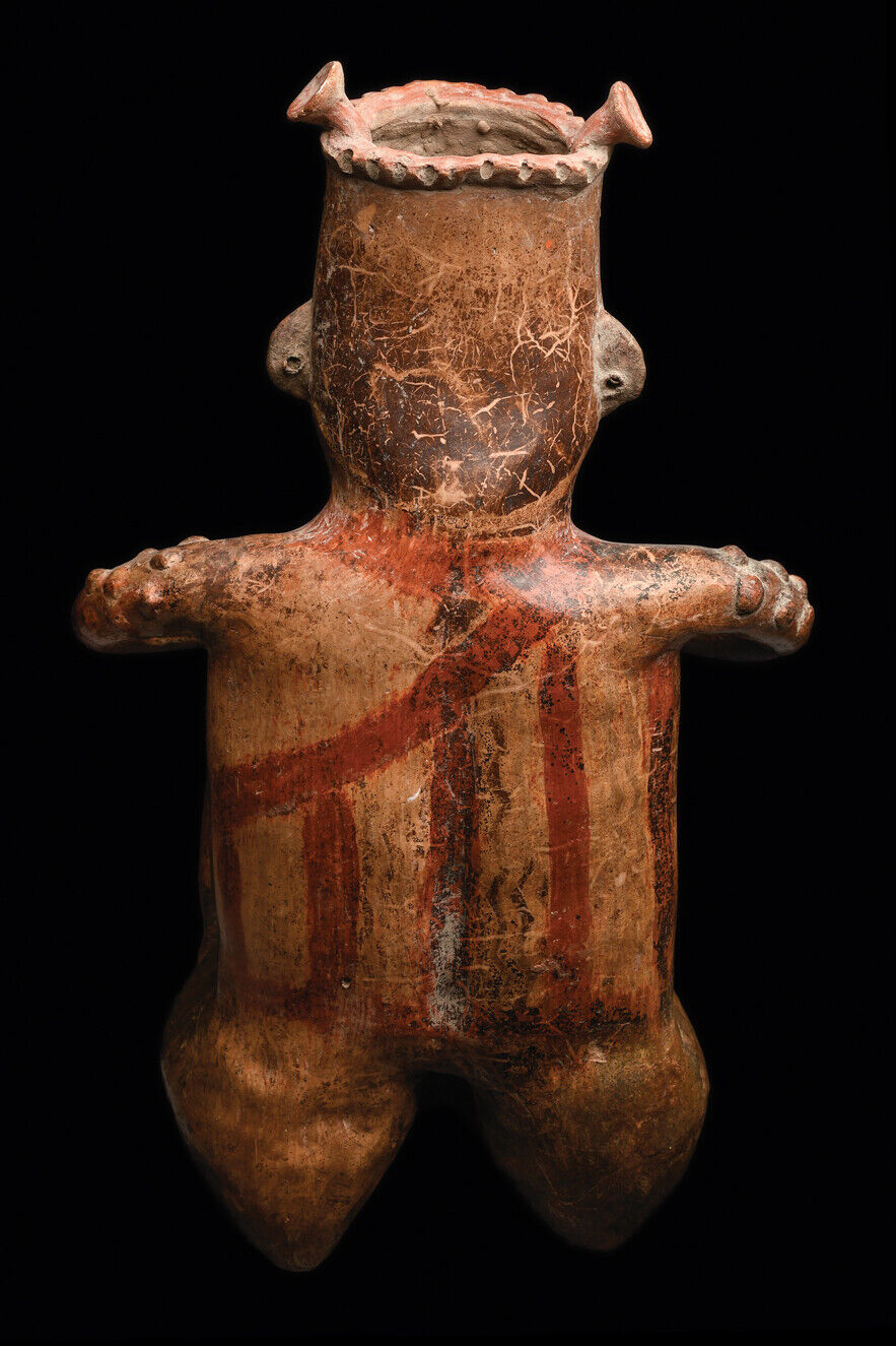 Rare Zacatecas Large Male Figure Pre Columbian Art - Ex Kirk Douglas Estate