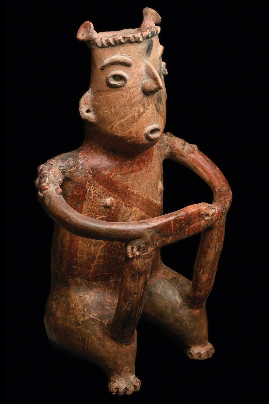 Rare Zacatecas Large Male Figure Pre Columbian Art - Ex Kirk Douglas Estate