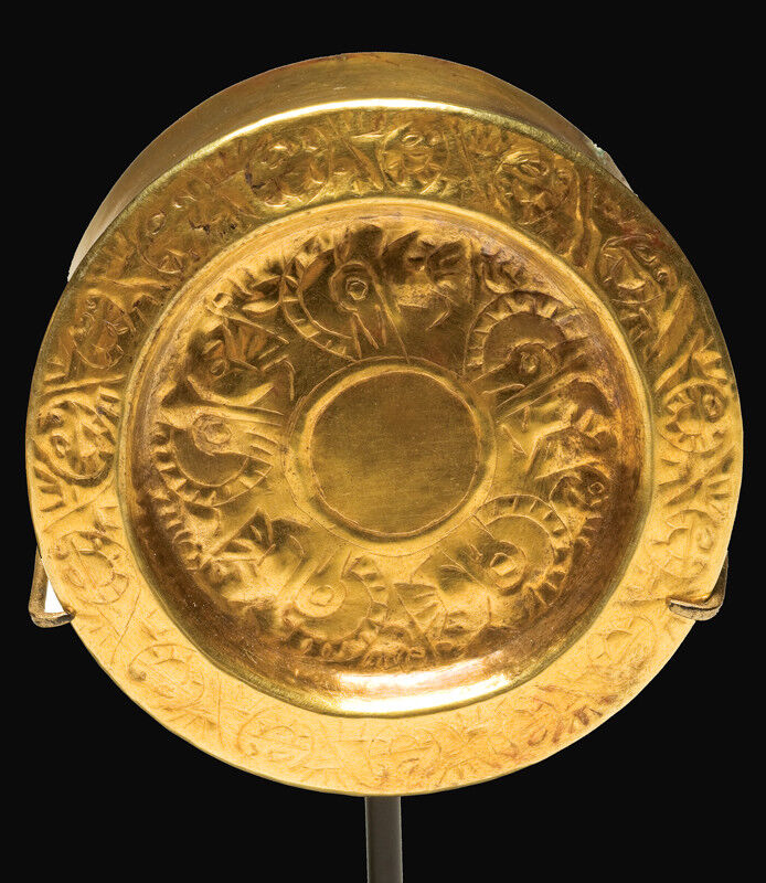 IMPORTANT Pre-Columbian Gold Sican Earspools Ca. 800-1000 A.D.