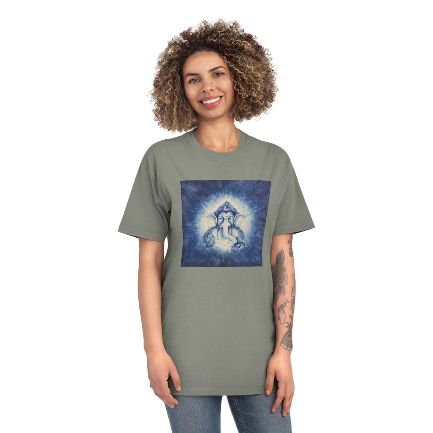 Lord Ganesha Blessings Unisex Faded Shirt