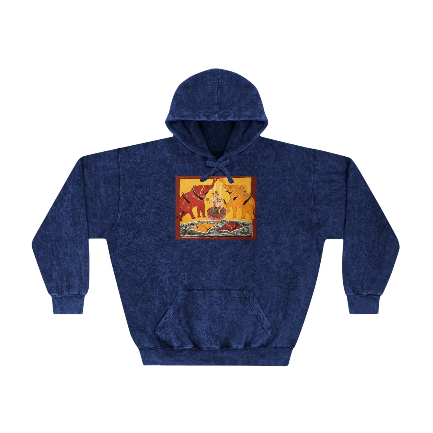 Shri Lakshmi Blessings Unisex Mineral Wash Hoodie