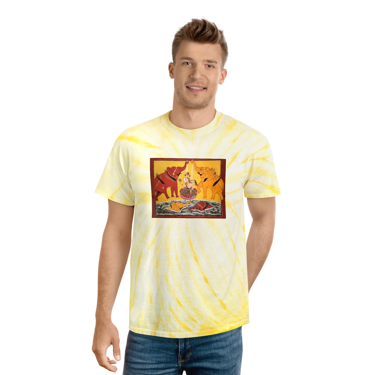 Lakshmi Blessings Tie-Dye Tee in yellow