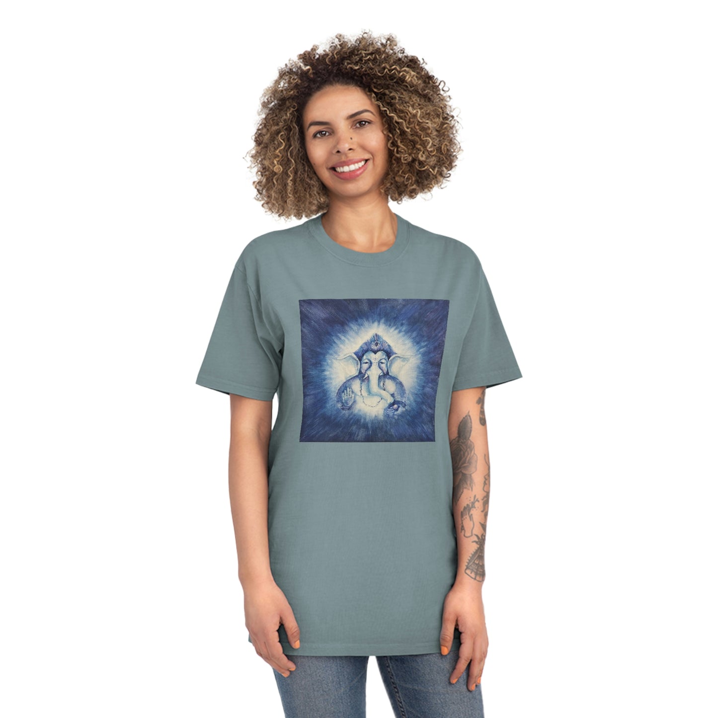 Lord Ganesha Blessings Unisex Faded Shirt