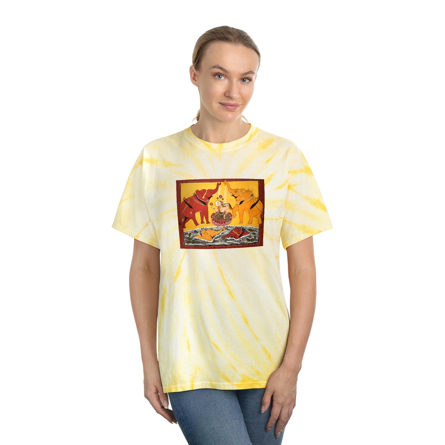 Lakshmi Blessings Tie-Dye Tee in yellow