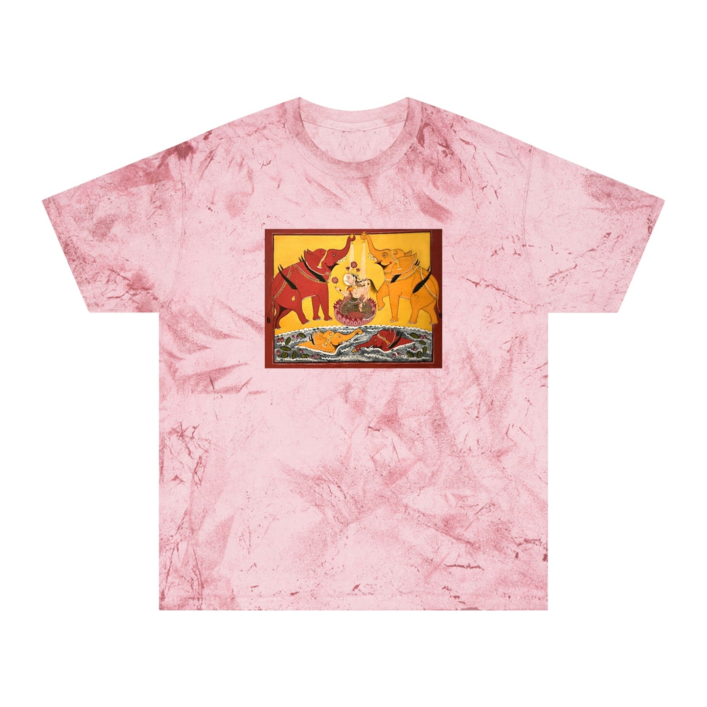 Shri Lakshmi Blessings Unisex Color Blast T-Shirt