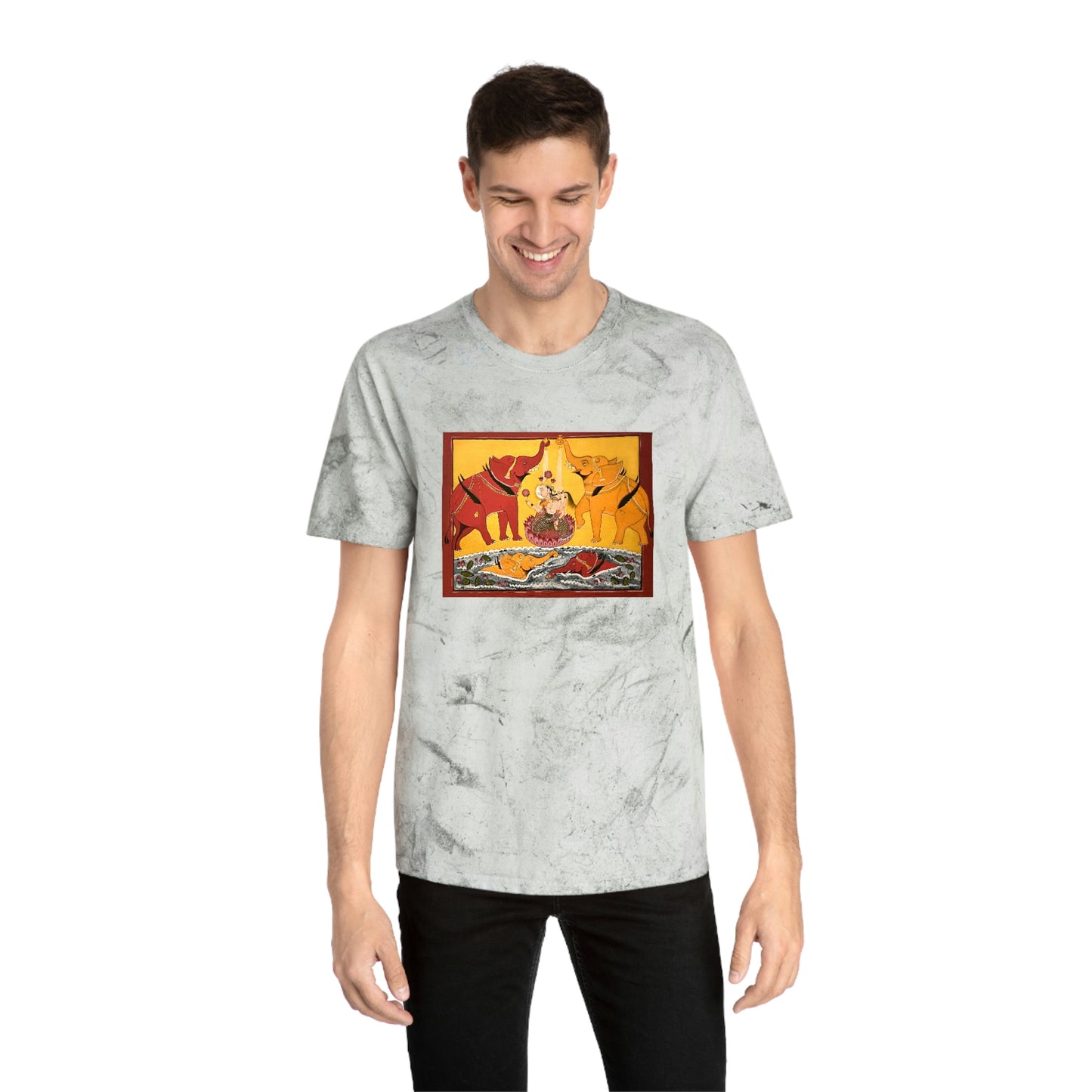 Shri Lakshmi Blessings Unisex Color Blast T-Shirt